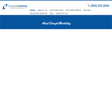 Tablet Screenshot of concept-marketing.com